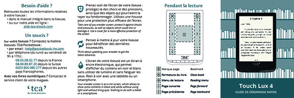 Manuel de démarrage de la liseuse Touch Lux 4